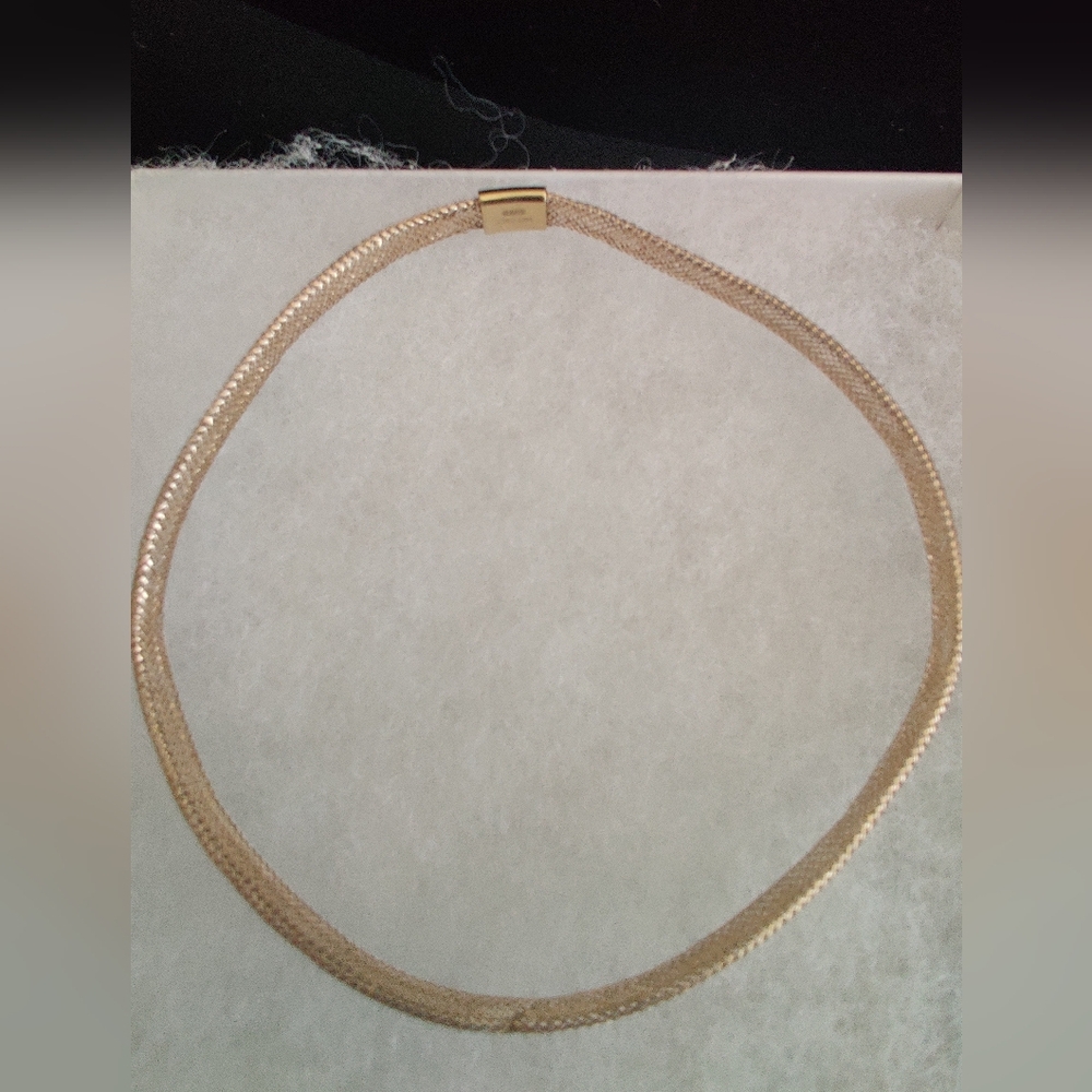 14k Solid Yellow Gold Mesh Bracelet